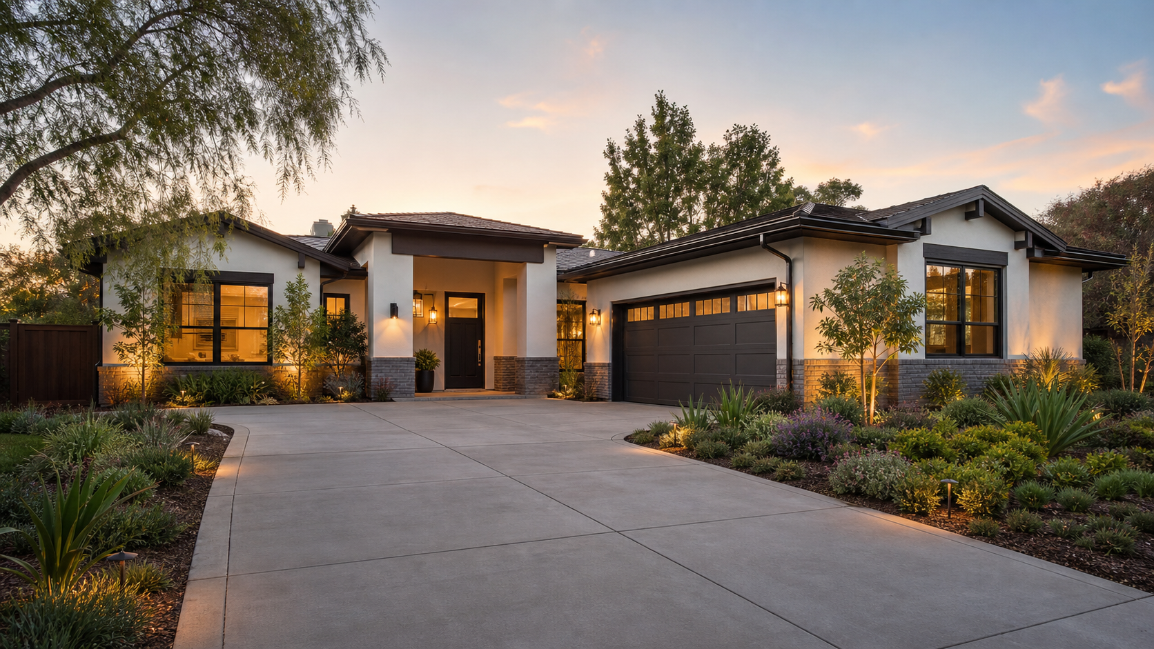 Fictional modern Southern California home
